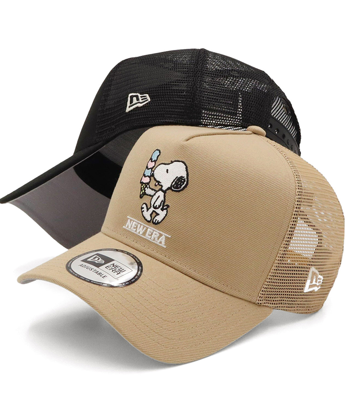 新品未使用★ニューエラ　NEW ERA×スヌーピーコラボキャップ　マーカー付き NEW ERA ニューエラメッシュキャップ 9FORTYA-FRAME ピーナッツ