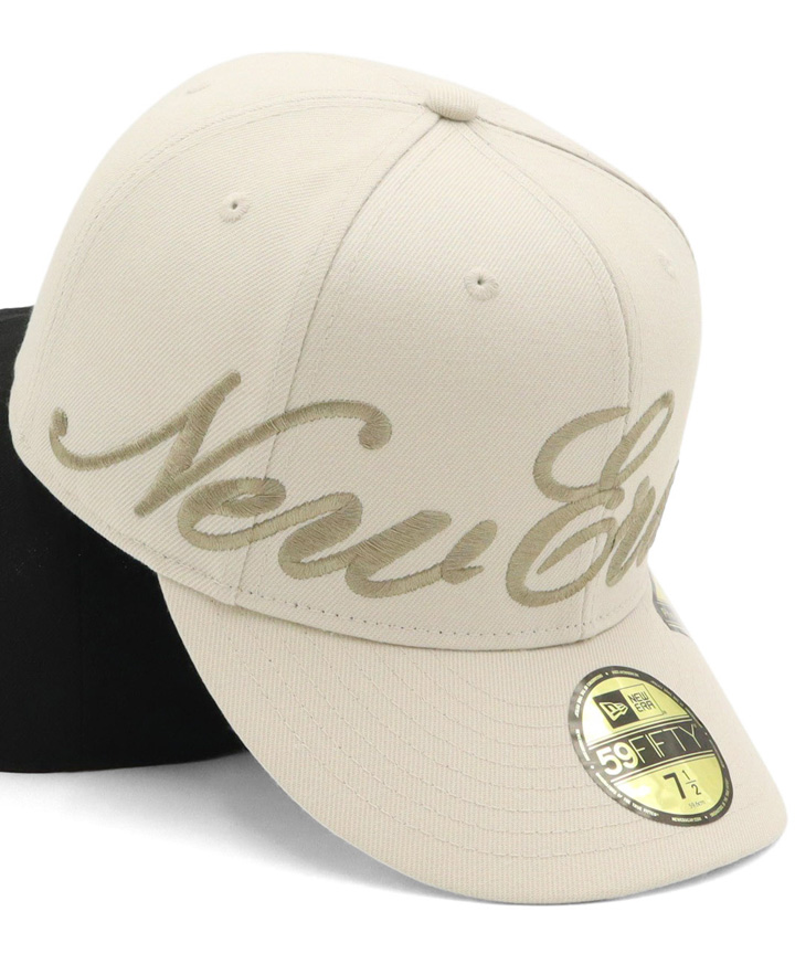 NEW ERA ニューエラキャップ PRE-CURVED59FIFTY スクリプトロゴ