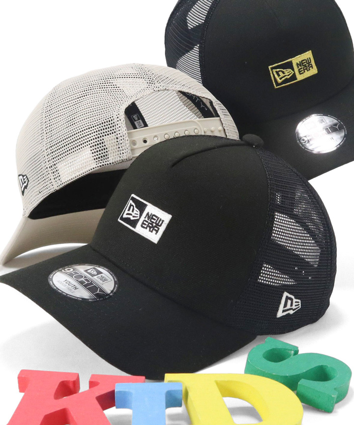 NEW ERA ニューエラキッズ メッシュキャップ ボックスロゴ