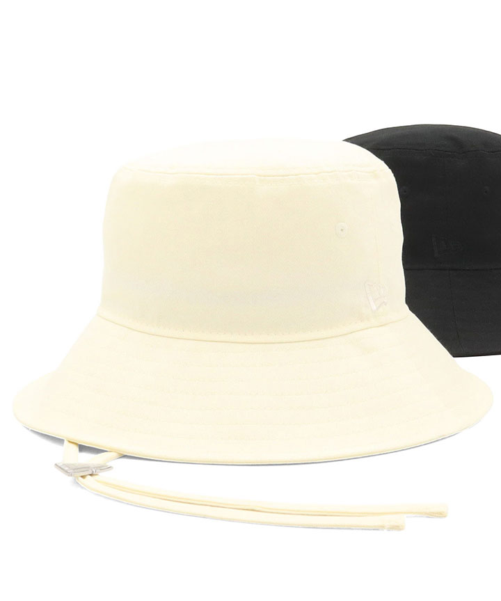 NEW ERA（ニューエラ） バケットハット ジュエリーチャーム付き 無地