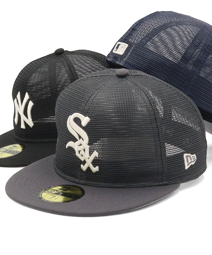 NEW ERA（ニューエラ） キャップ 59FIFTYオールメッシュ MLB : ONSPOTZ