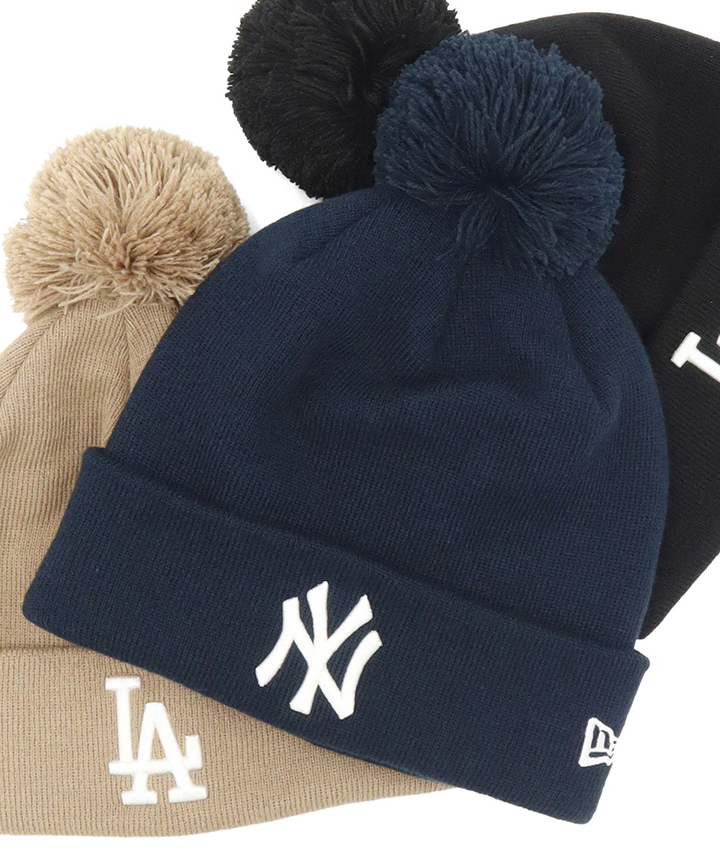 NEW ERA（ニューエラ） ポンポン付ニット帽 MLB ONSPOTZ別注 : ONSPOTZ