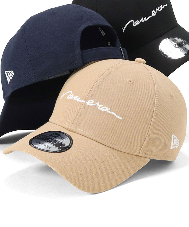NEW ERA（ニューエラ） ニューエラキャップ 9FORTY 手書き風ロゴ筆記体