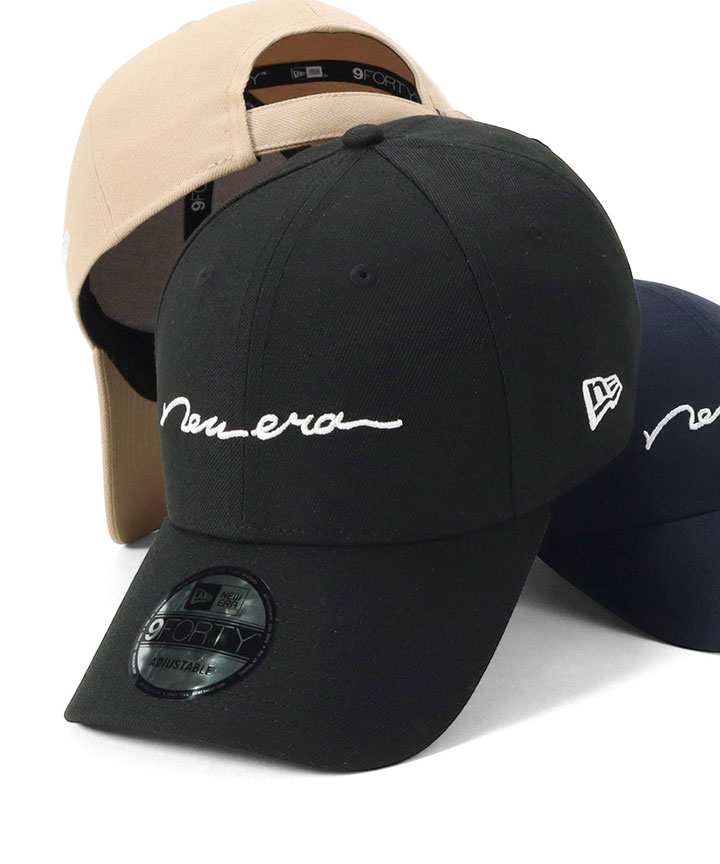 NEW ERA（ニューエラ） ニューエラキャップ 9FORTY 手書き風ロゴ筆記体