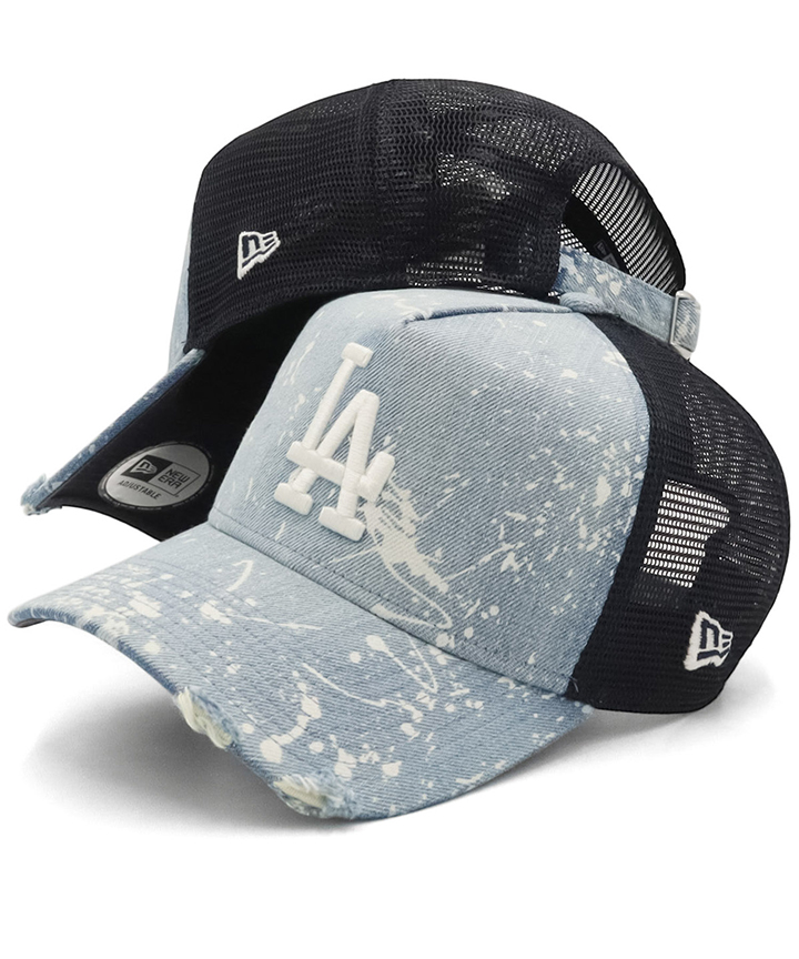 ニューエラメッシュキャップ 9FORTYA-FRAME スプラッシュペイントデニムMLB ONSPOTZ別注 | NEW ERA | 01