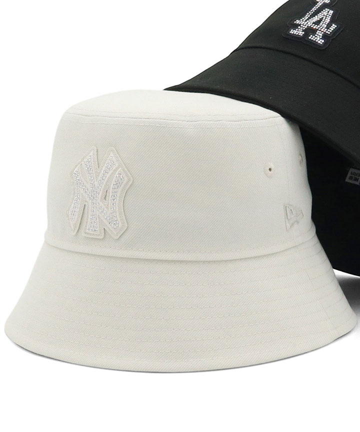 NEW ERA（ニューエラ） ニューエラバケットハット ラインストーン MLB
