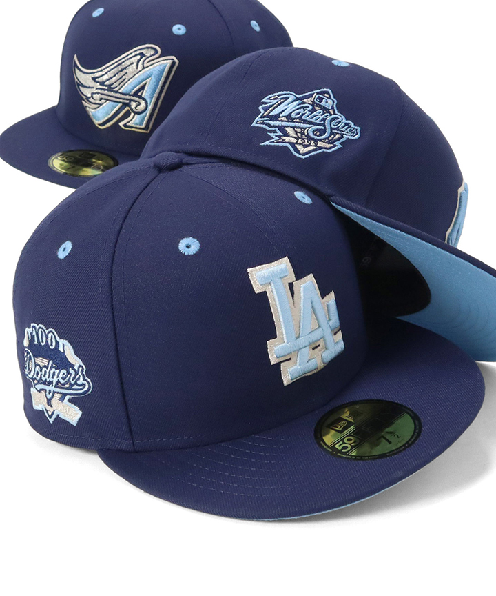 New Era 59FIFTY キャップ 2点セット 青 白 NEW ERA ニューエラ キャップ 帽子 59FIFTY MLB Upside Down