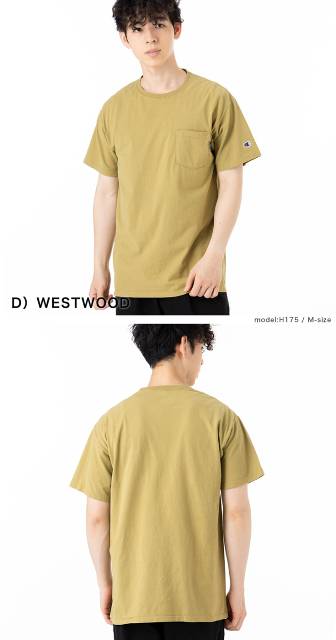 Champion チャンピオン 半袖Tシャツ ポケット付き : ONSPOTZ