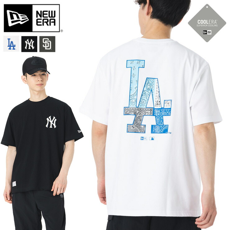 NEW ERA ニューエラ 韓国企画 半袖Tシャツ MLBペイズリー