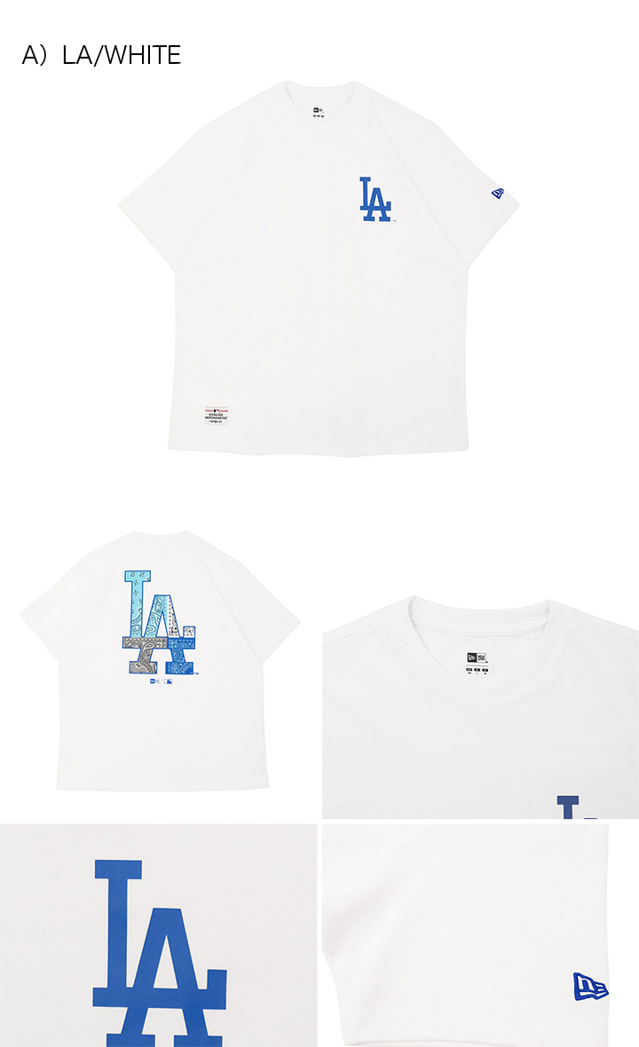 [New Era]★24SS★韓国人気★MLB 59FIFTY T-SHIRTS NEW ERA ニューエラ 韓国企画 半袖Tシャツ MLBペイズリー