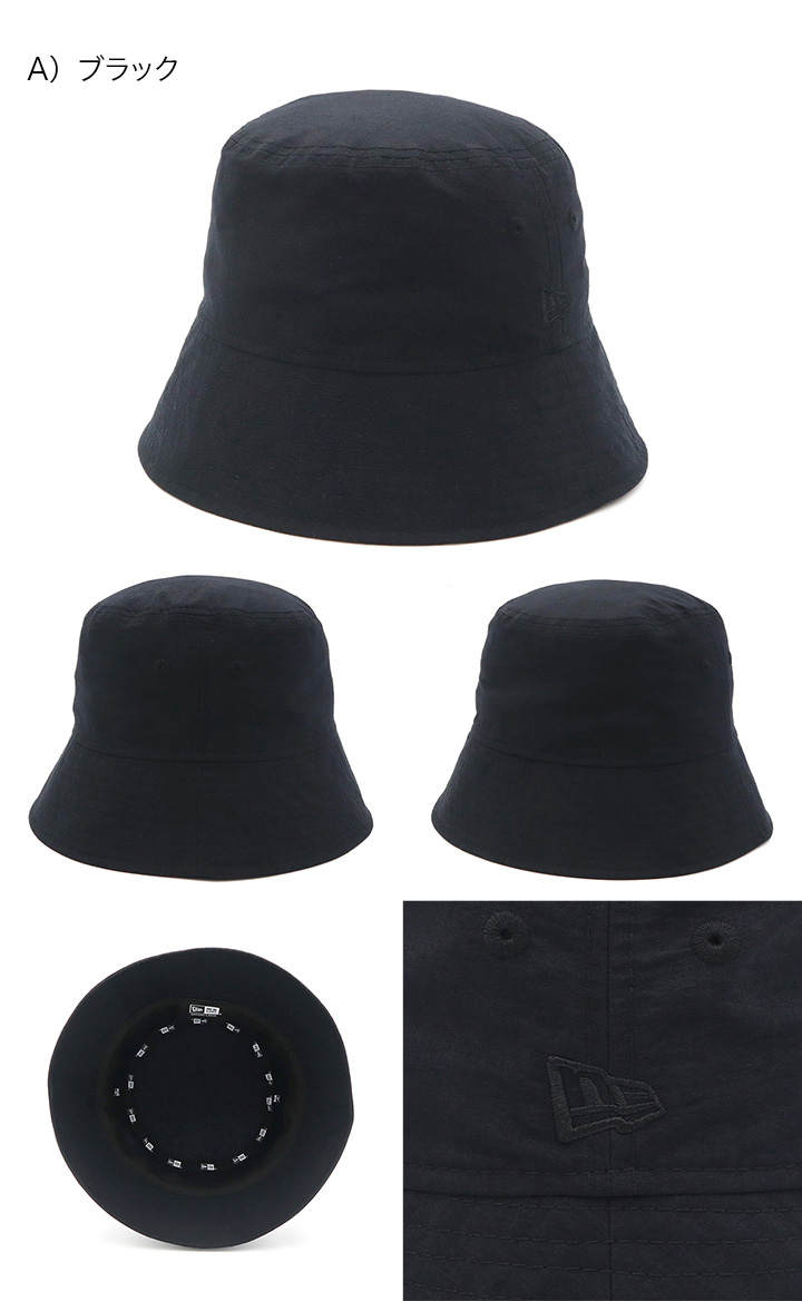 eyevol✖️NEWERA バケットハット　 黒M〜L NEW ERA ニューエラ BUCKET-01 ALL MESH BLK MS 14329608 ハット