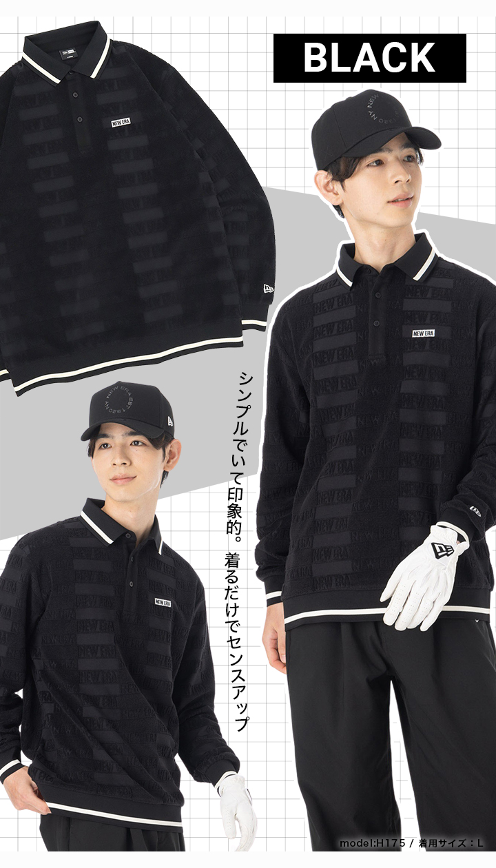 NEW ERA ニューエラゴルフ ポロシャツ パイル GOLF : ONSPOTZ Yahoo