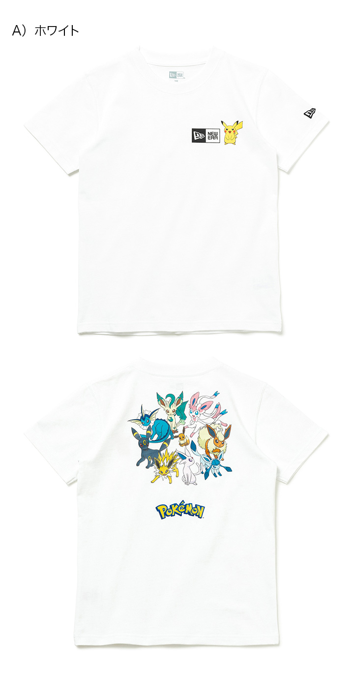 pjcs 2025 Tシャツ 帽子　ポケモン NEW ERA ニューエラ キッズ 半袖Tシャツ ポケモンコラボ