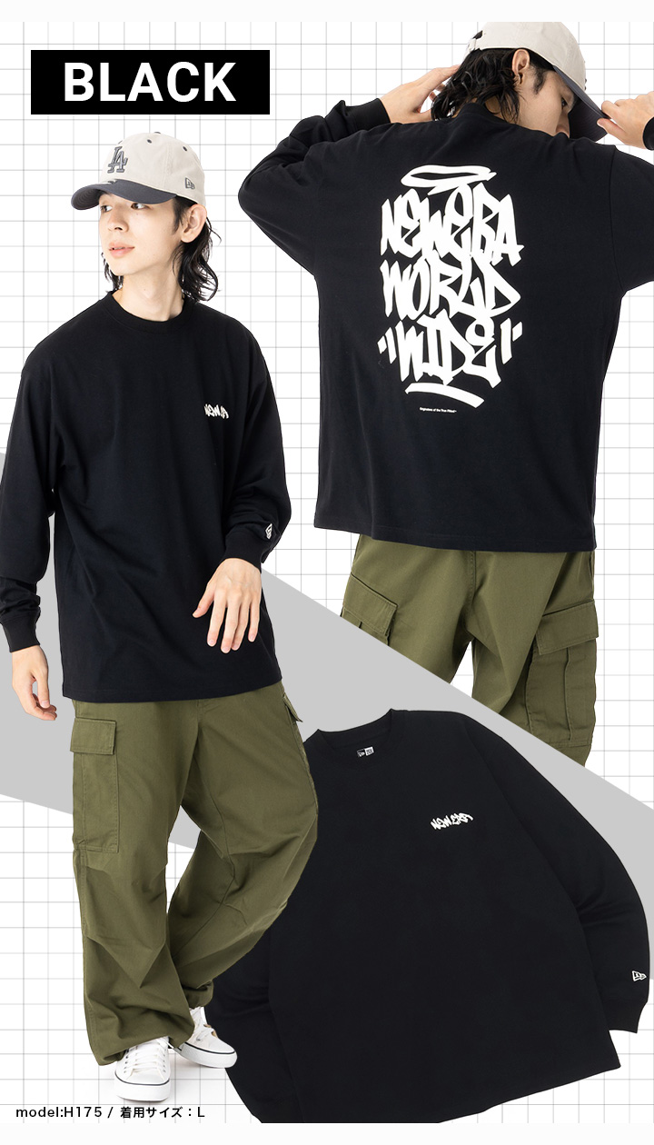 NEW ERA ニューエラ 長袖Tシャツ ロンT タギングロゴ : ONSPOTZ