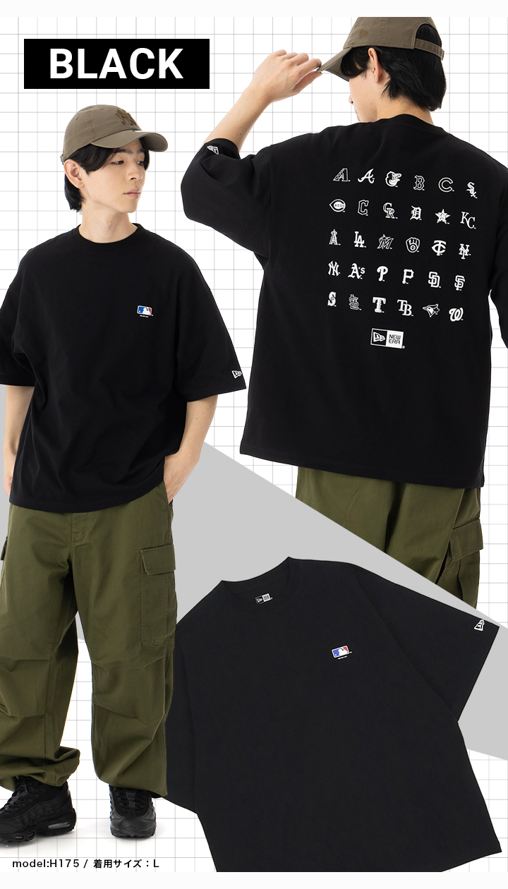 NEW ERA（ニューエラ） 半袖Tシャツ オーバーサイズ MLBコットン