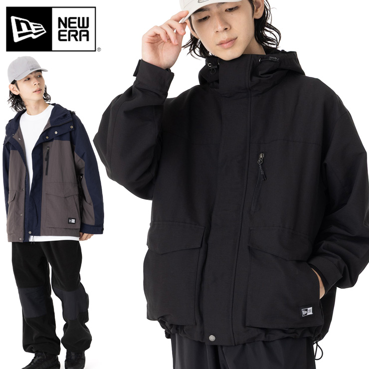 NEW ERA（ニューエラ） マウンテンパーカー ボックスロゴ コットン