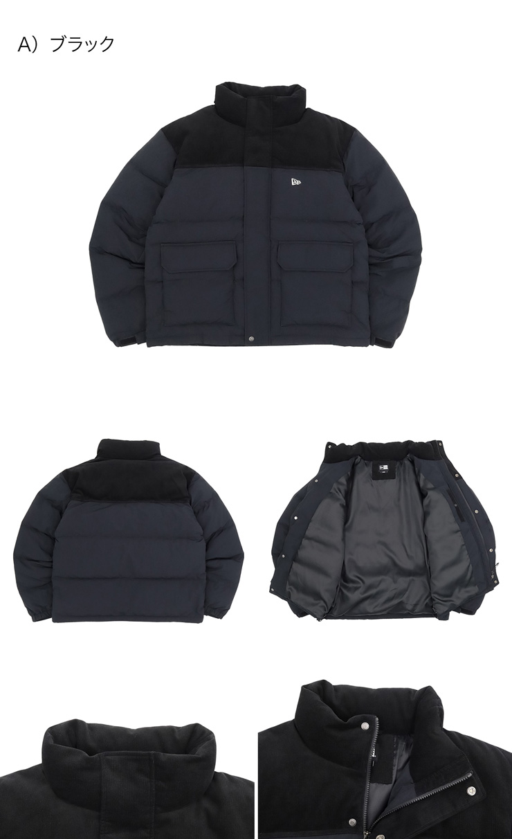 NEW ERA（ニューエラ） ダウンジャケット コーデュロイ 無地 : ONSPOTZ 