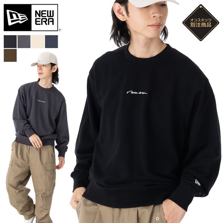 NEW ERA（ニューエラ） スウェット 手書き風ロゴ ONSPOTZ別注