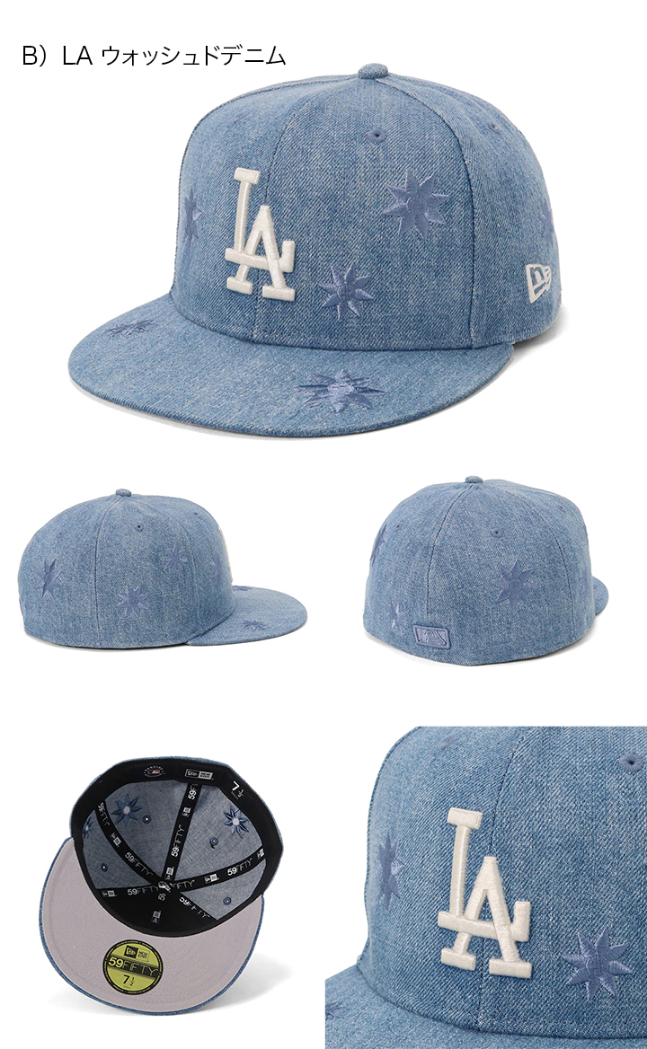【美品】ニューエラ　NEW ERA キャップ　ブルー　フラワー柄　7 3/8 中古・古着通販】New Era (ニューエラ) フラワー刺繍キャップ