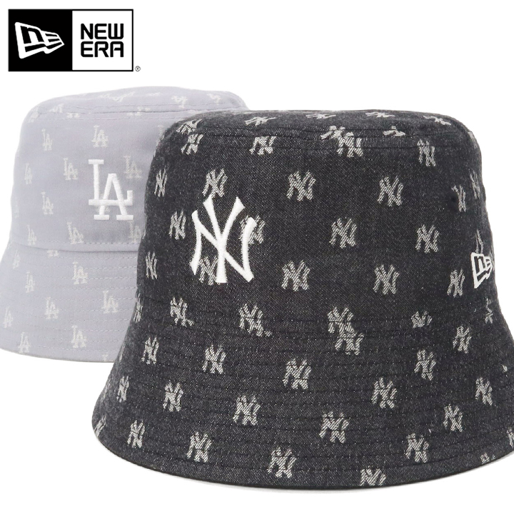 希少 NEW ERA × MOODYMANN コラボ バケットハットMサイズ NEW ERA ニューエラ バケットハット MLB モノグラムジャカード