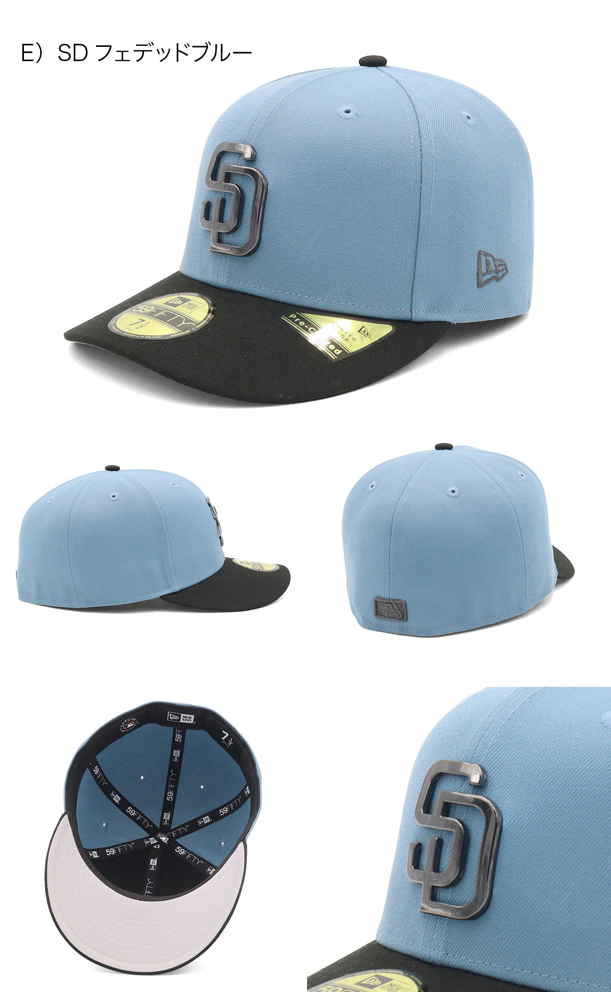 NEW ERA（ニューエラ） ニューエラキャップ PRE-CURVED59FIFTY MLB