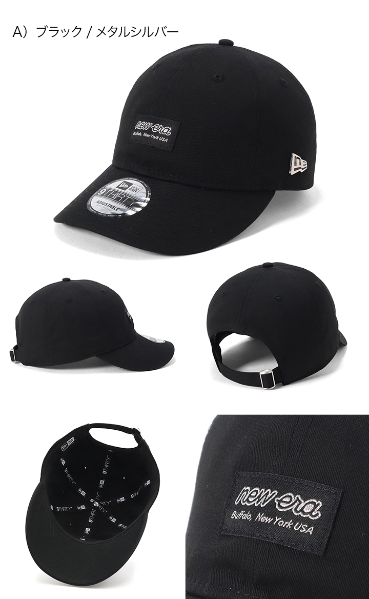 NEW ERA ニューエラ キャップ メタルフラッグロゴ コットン