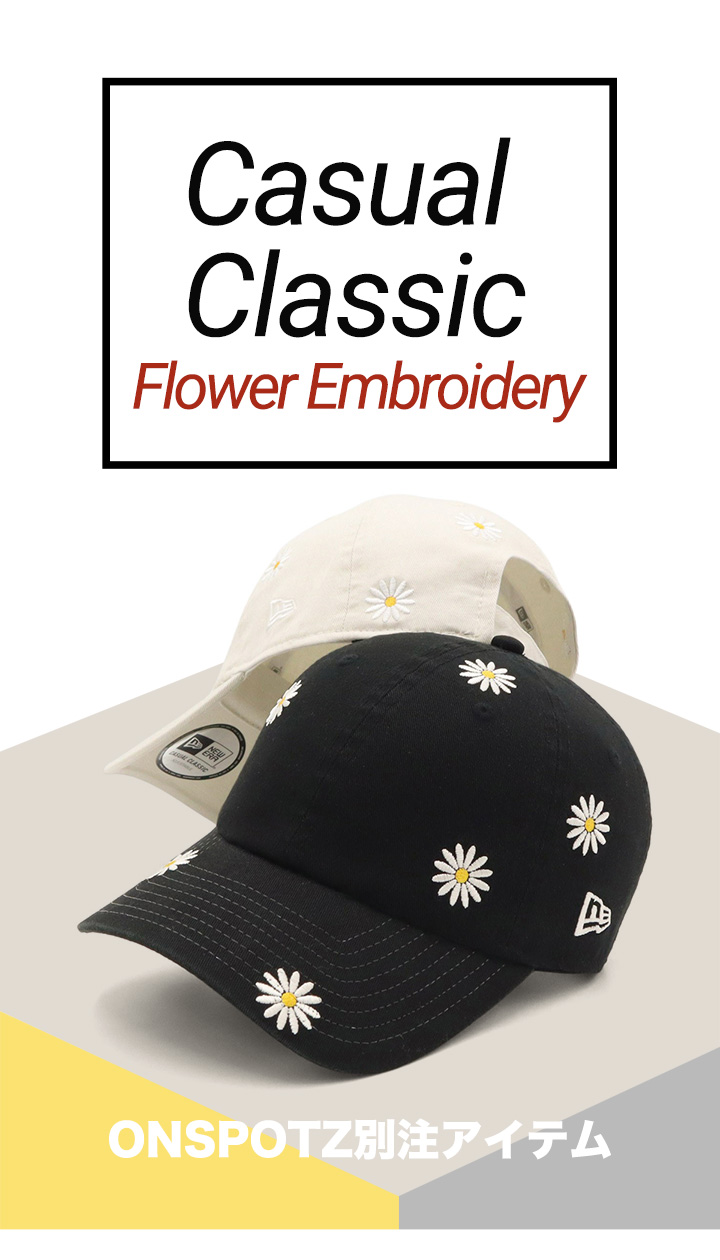 NEW ERA ニューエラキャップ カジュアルクラシック 花柄 ONSPOTZ