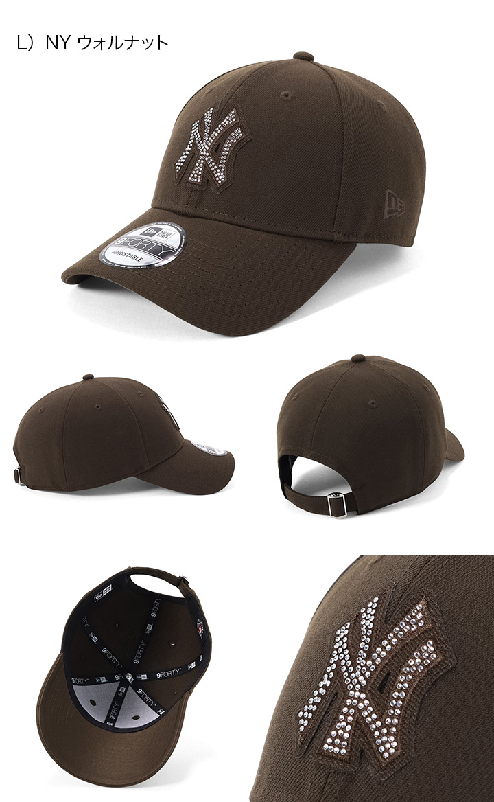 NEW ERA（ニューエラ） ニューエラキャップ 9FORTY ラインストーンMLB