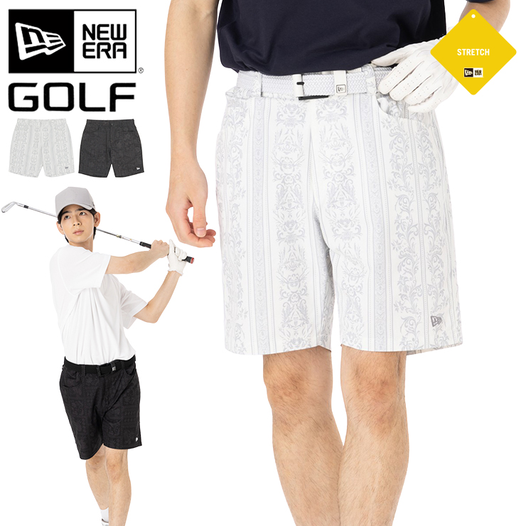 ニューエラ ゴルフneweraハーフパンツ バンダナ柄　golf ショート NEW ERA ニューエラゴルフ ショートパンツ ハーフパンツ