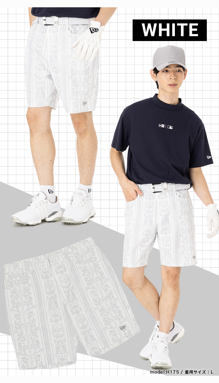 ニューエラ ゴルフneweraハーフパンツ バンダナ柄　golf ショート NEW ERA ニューエラゴルフ ショートパンツ ハーフパンツ