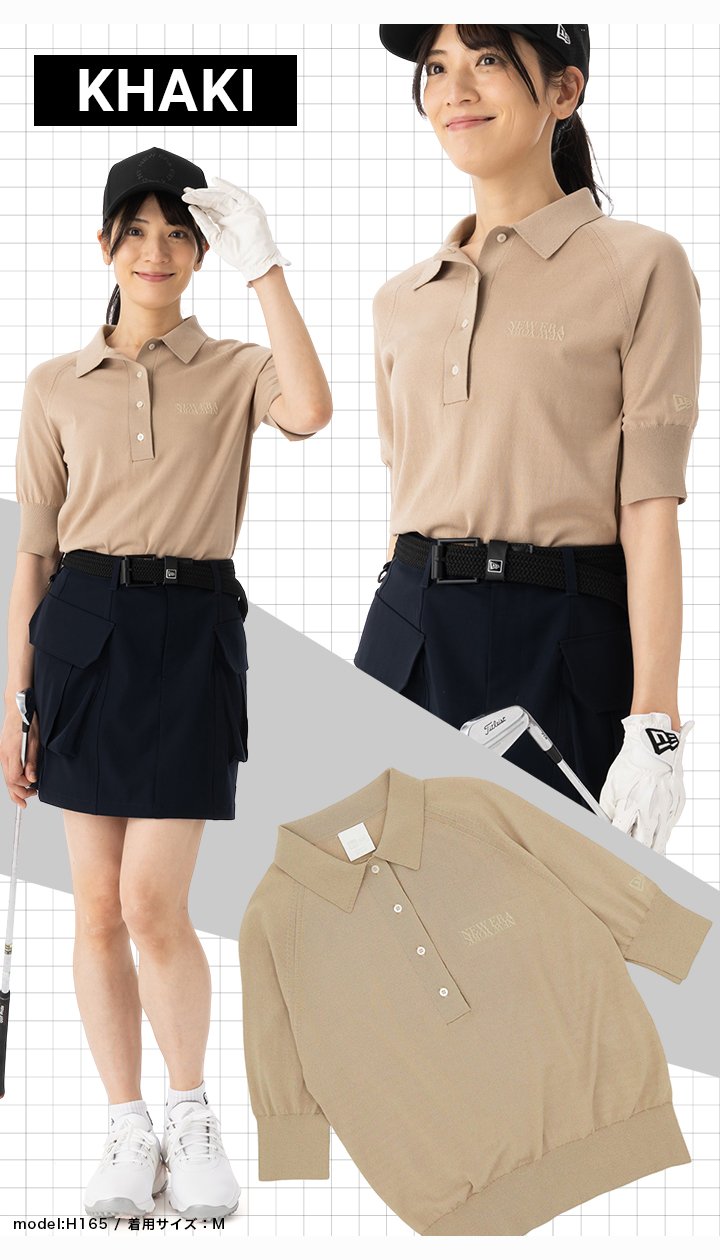 ニューエラ　ゴルフ レディース ポロシャツ　プリーツスカート　セットアップ womens-14326357-s-new-era-