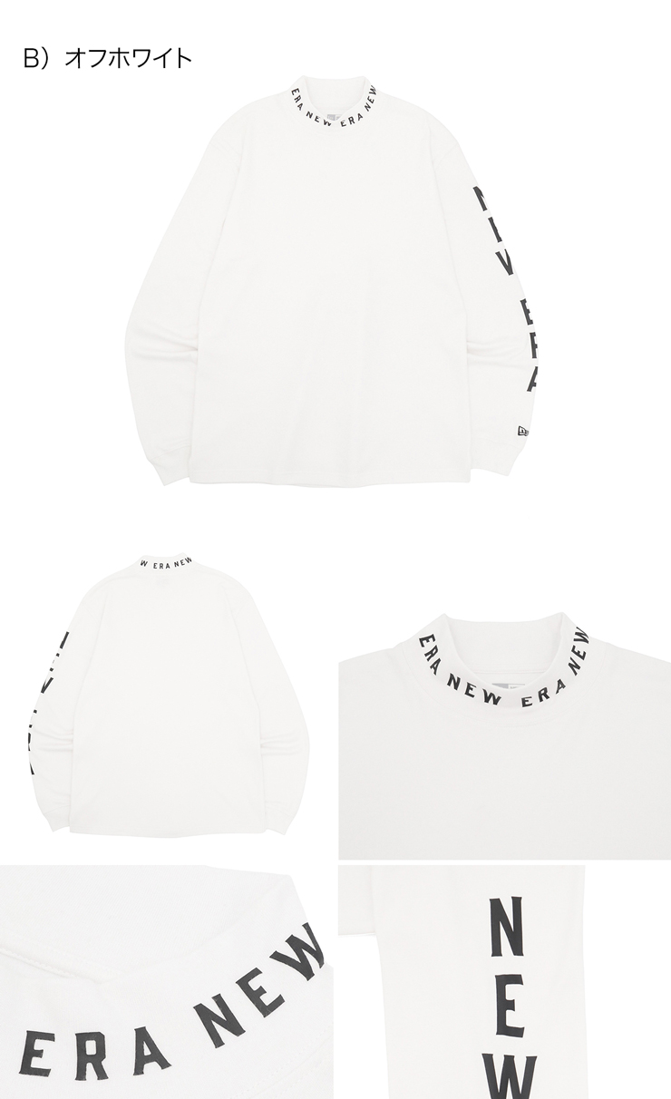 NEW ERA ニューエラゴルフ ミドルネック 長袖Tシャツ ロンT