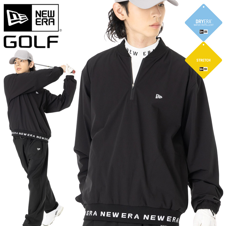 ニューエラ　ゴルフ　ウェアセット ☆Newera☆ ゴルフ レインウェア セットアップ ブラック (New