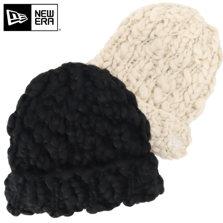 NEW ERA ニューエラニット帽 無地 チャンキーニット ざっくり編み