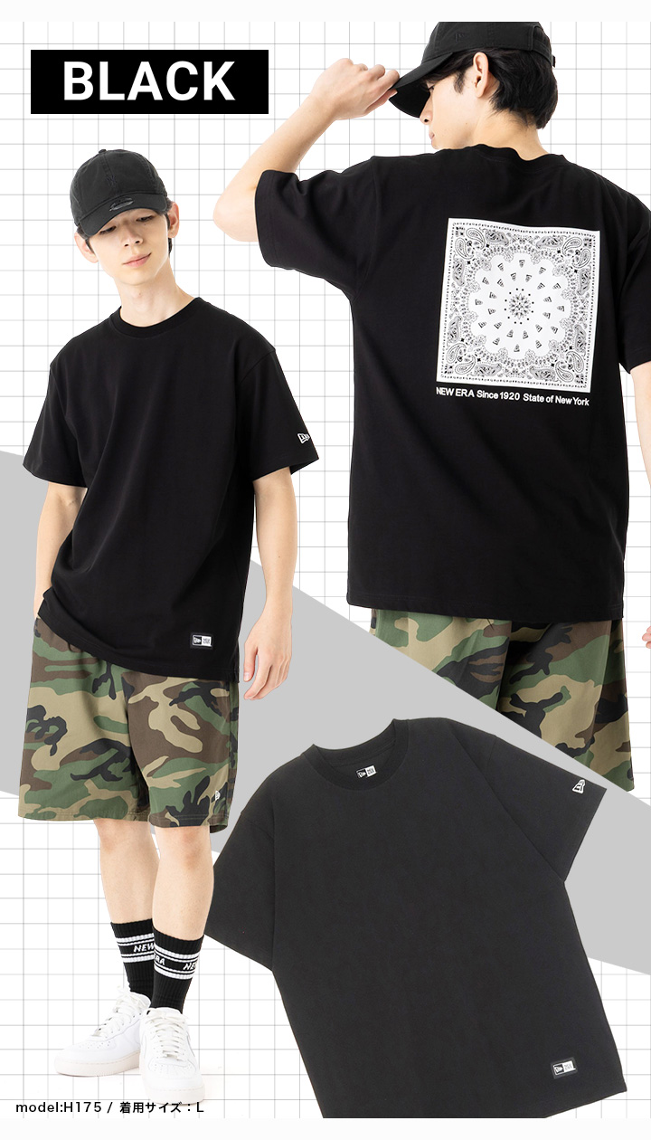 NEW ERA（ニューエラ） 半袖Tシャツ バンダナラバープリント : ONSPOTZ
