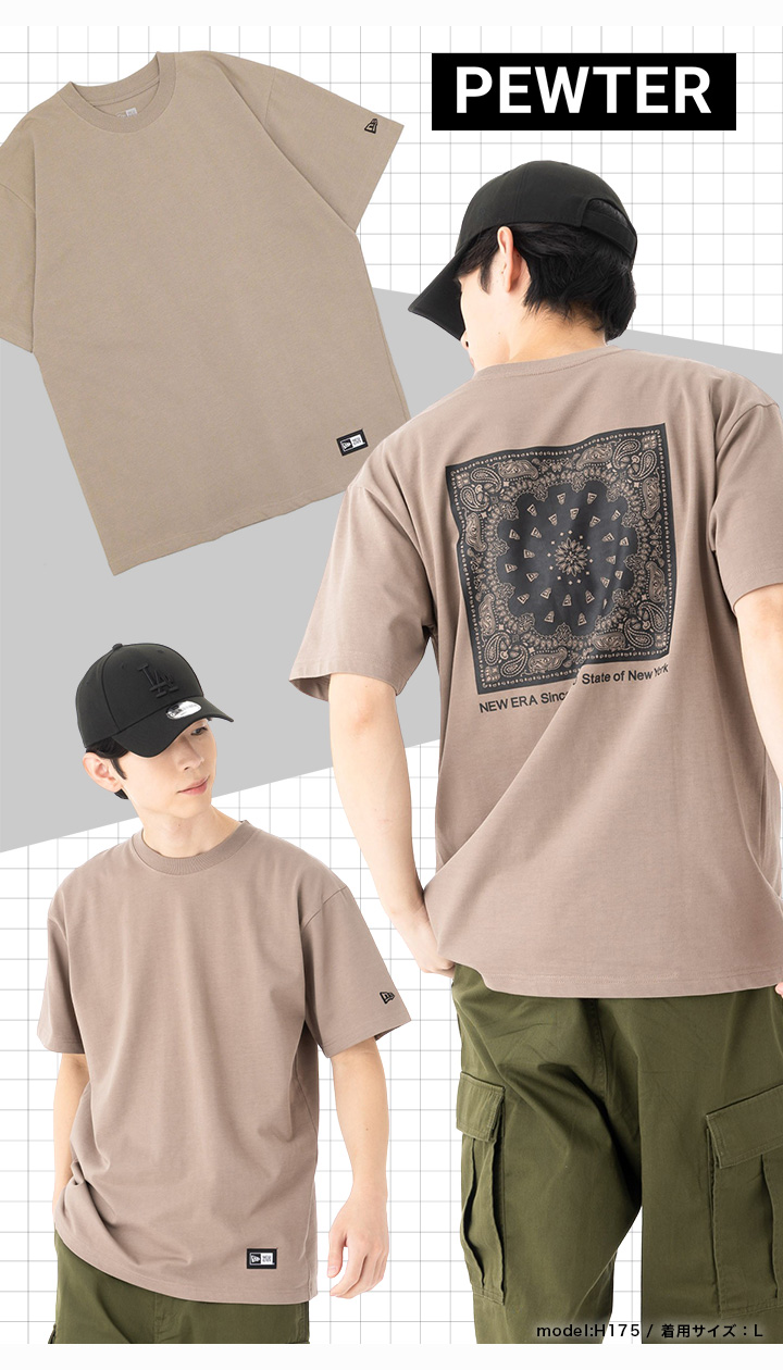 NEW ERA（ニューエラ） 半袖Tシャツ バンダナラバープリント : ONSPOTZ
