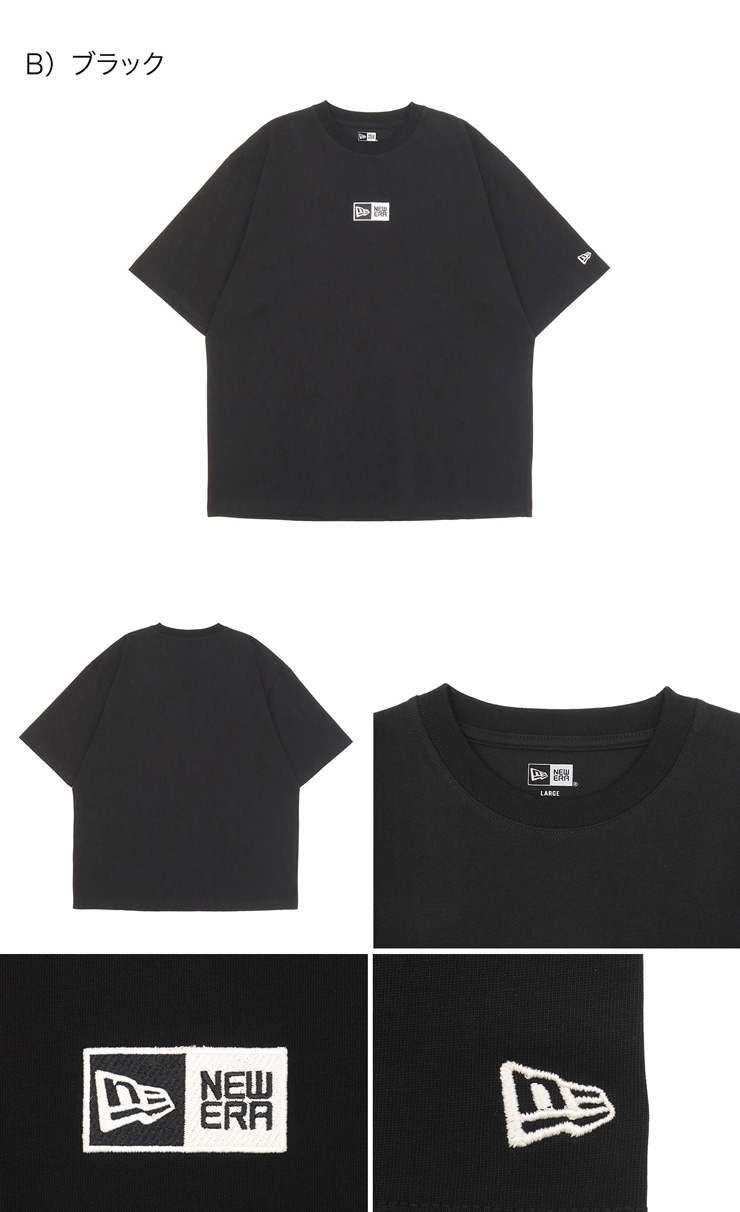 NEW ERA（ニューエラ） 半袖Tシャツ オーバーサイズ ボックスロゴ