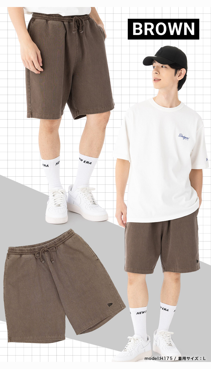 NEW ERA（ニューエラ） ショートパンツ コットン 無地 : ONSPOTZ Yahoo
