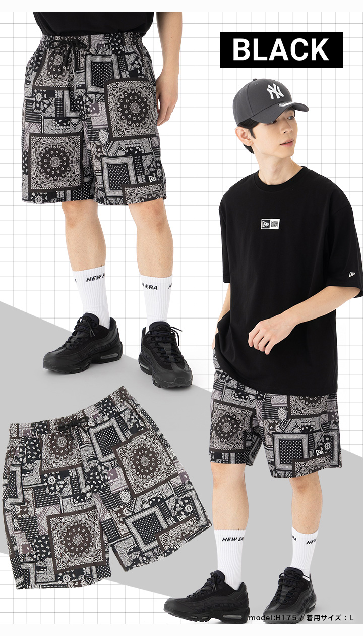 NEW ERA（ニューエラ） ショートパンツ ペイズリー柄 : ONSPOTZ Yahoo