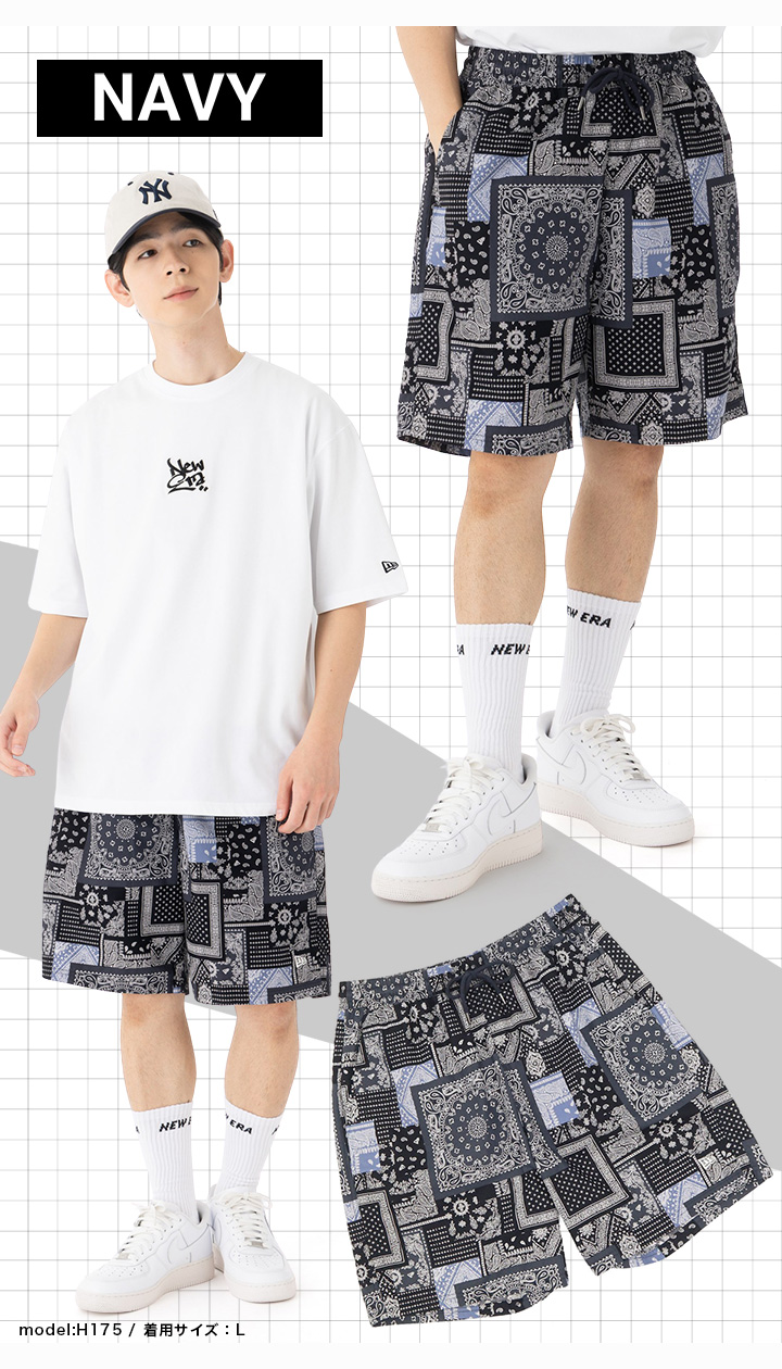 NEW ERA（ニューエラ） ショートパンツ ペイズリー柄 : ONSPOTZ Yahoo