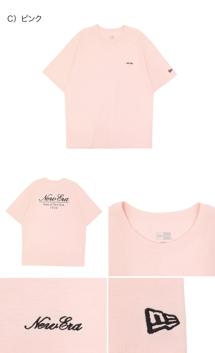 overE　Tシャツ　ホワイト　ブラック　ピンク　3枚セット　102サイズ NEW ERA（ニューエラ） 半袖Tシャツ スクリプトロゴ : ONSPOTZ Yahoo