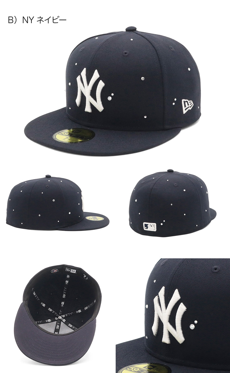NEW ERA（ニューエラ） キャップ 59FIFTY MLB ラインストーン