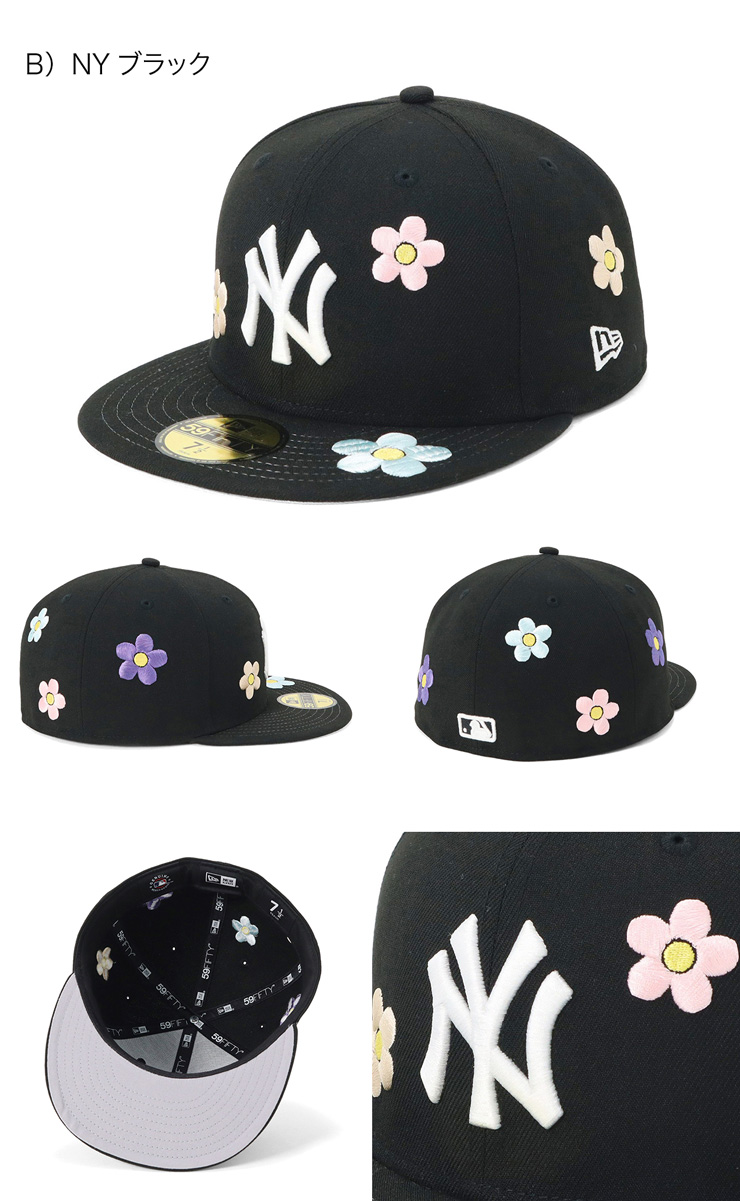 NEW ERA（ニューエラ） ニューエラキャップ 59FIFTY 花柄MLB ONSPOTZ