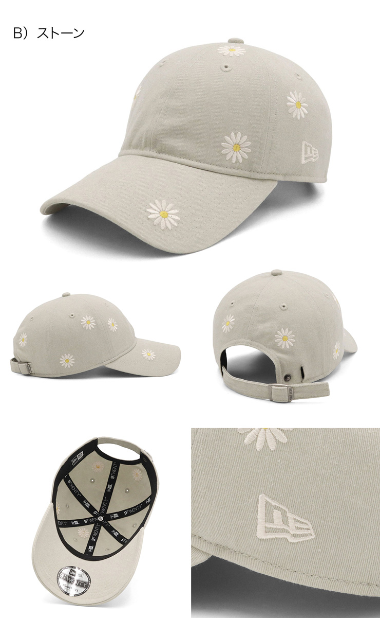 NEW ERA（ニューエラ） ニューエラキャップ 9TWENTYロングバイザー 花
