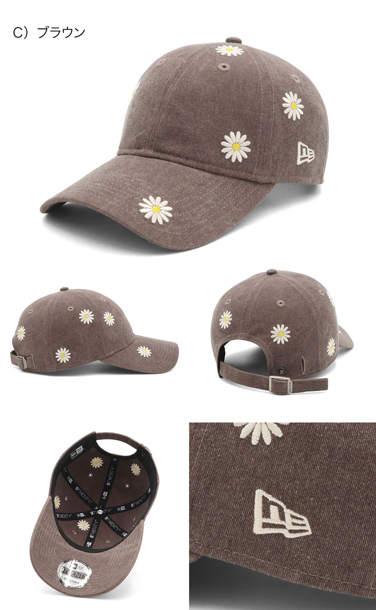 NEW ERA（ニューエラ） ニューエラキャップ 9TWENTYロングバイザー 花