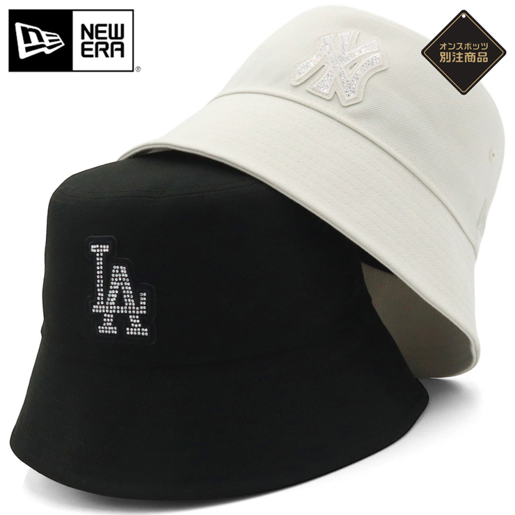 NEW ERA（ニューエラ） ニューエラバケットハット ラインストーン MLB