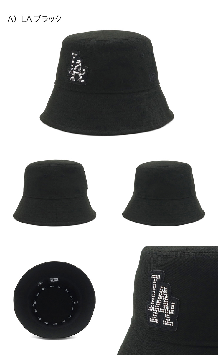NEW ERA（ニューエラ） ニューエラバケットハット ラインストーン MLB