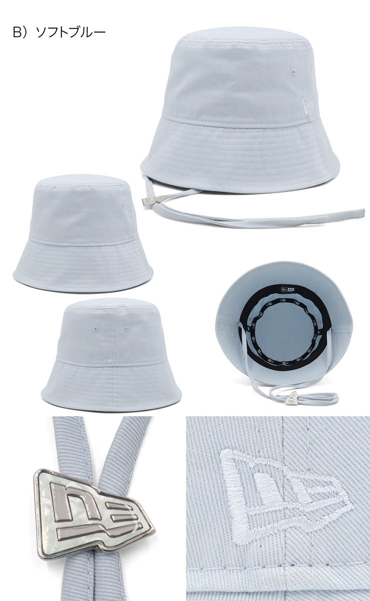NEW ERA（ニューエラ） バケットハット ジュエリーチャーム付き