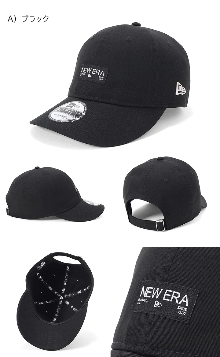 New Era 9THIRTY ブラックキャップ NEW ERA（ニューエラ） キャップ 9THIRTY メタルフラッグ : ONSPOTZ