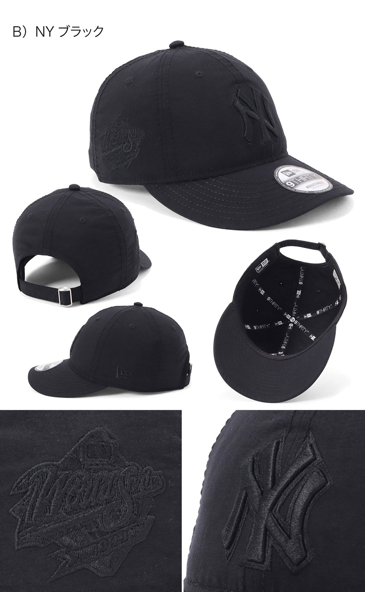 New Era 9THIRTY ブラックキャップ NEW ERA（ニューエラ） ニューエラキャップ 9THIRTYサイドパッチトナル